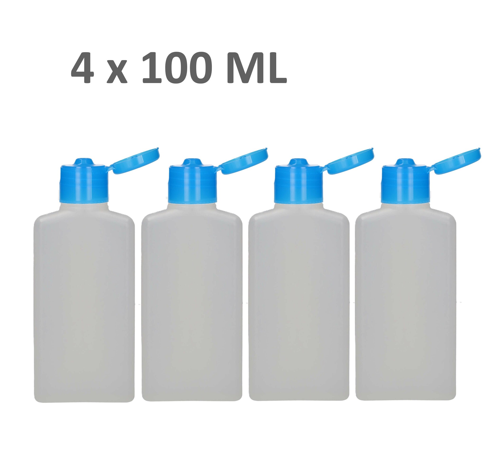 4 x lege flacons inhoud 100 ml - Reisflesjes, foto 5 van 5