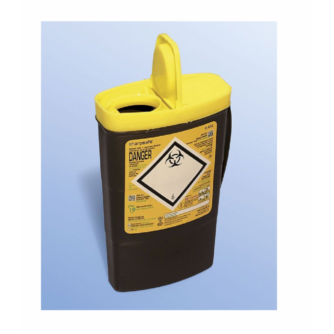 Sharpsafe Exchange naaldcontainer | 0,45 Ltr. | 5e generatie