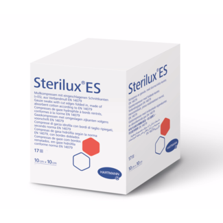 Hartmann Sterilux® ES Gaascompres 10x10cm - 12lgs - Ds.25 stuks.