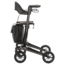 Lichtgewicht rollator carbon - Zwart - 5,5kg - met tas en rugsteun