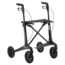 Lichtgewicht rollator carbon - Zwart - 5,5kg - met tas en rugsteun