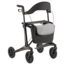 Lichtgewicht rollator carbon - Zwart - 5,5kg - met tas en rugsteun