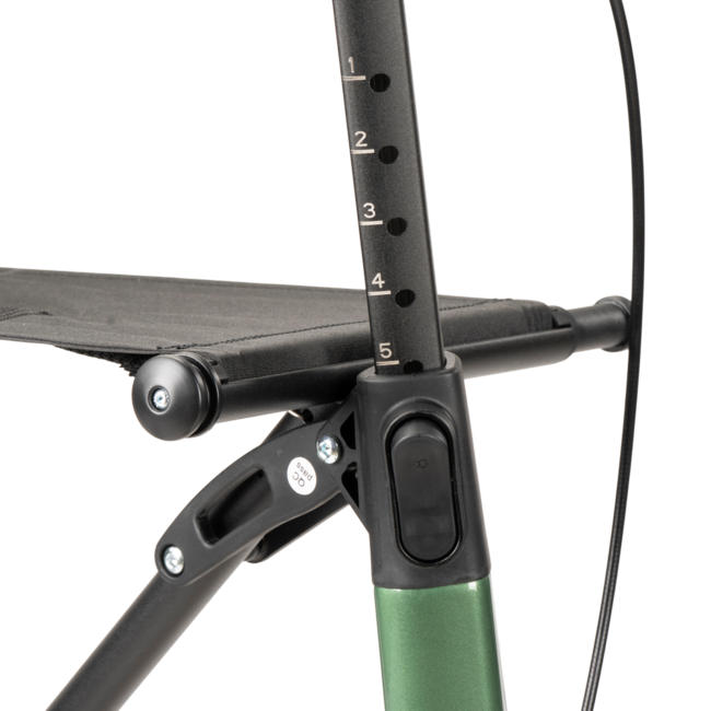 Lichtgewicht rollator carbon - Groen - 5,5kg - met tas en rugsteun
