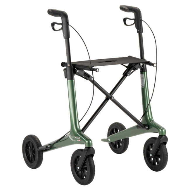 Lichtgewicht rollator carbon - Groen - 5,5kg - met tas en rugsteun
