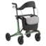 Lichtgewicht rollator carbon - Groen - 5,5kg - met tas en rugsteun