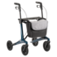 Lichtgewicht rollator carbon - Blauw - 5,5kg - met tas en rugsteun