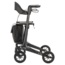 Lichtgewicht rollator carbon - Mat Zwart - 5,5kg - met tas en rugsteun