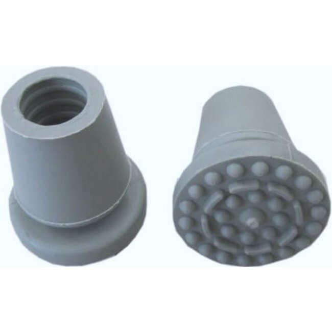 Kruk en stokdop Flexibel met Extra Grip – Grijs