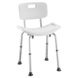 Douchestoel met rug en douchekophouder