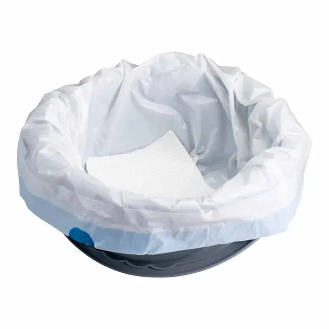 Toiletemmerzakken – 20 stuks | Tot 600 ml absorptie | Met treksluiting