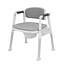 2-in-1 Douche- en Toiletstoel - Wit/Grijs