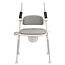 2-in-1 Douche- en Toiletstoel - Wit/Grijs