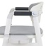 2-in-1 Douche- en Toiletstoel - Wit/Grijs