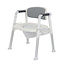 2-in-1 Douche- en Toiletstoel - Wit/Grijs