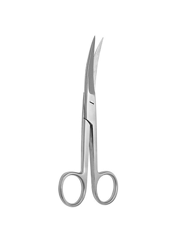 Satillo Chirurgische schaar - Gebogen - 12,5cm - Spits/Spits