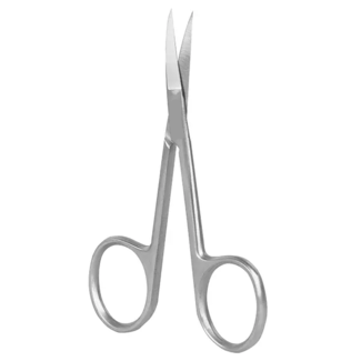 Irisschaar RVS - 11cm - Gebogen