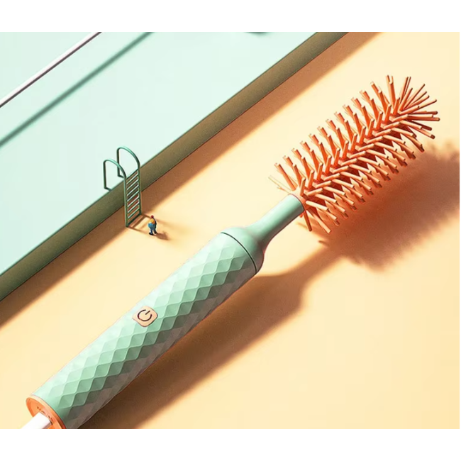 Elektrische  Flessenborstel - Siliconen - 2 delig