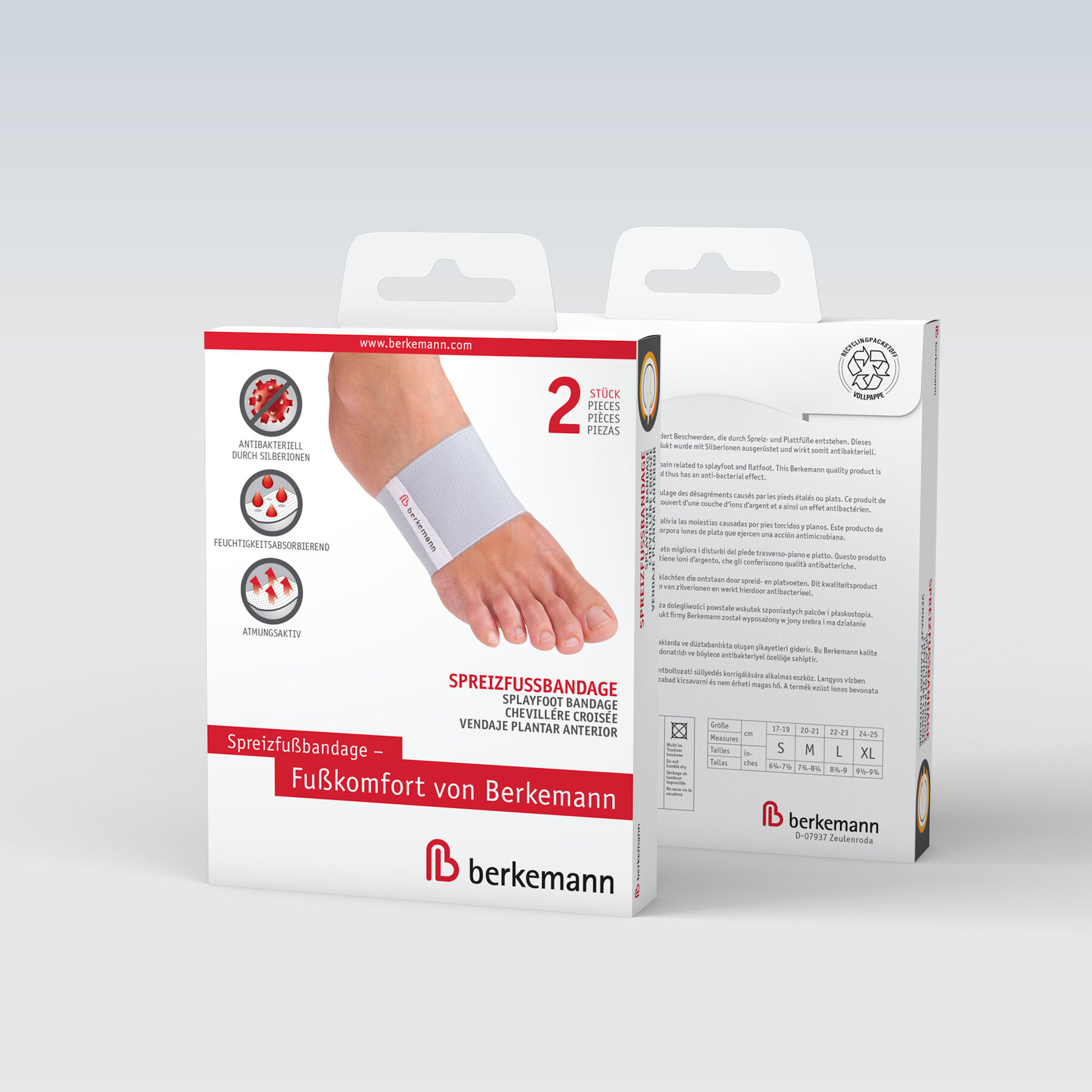 Berkemann Spreidvoetbandage - per 2 stuks, foto 2 van 4