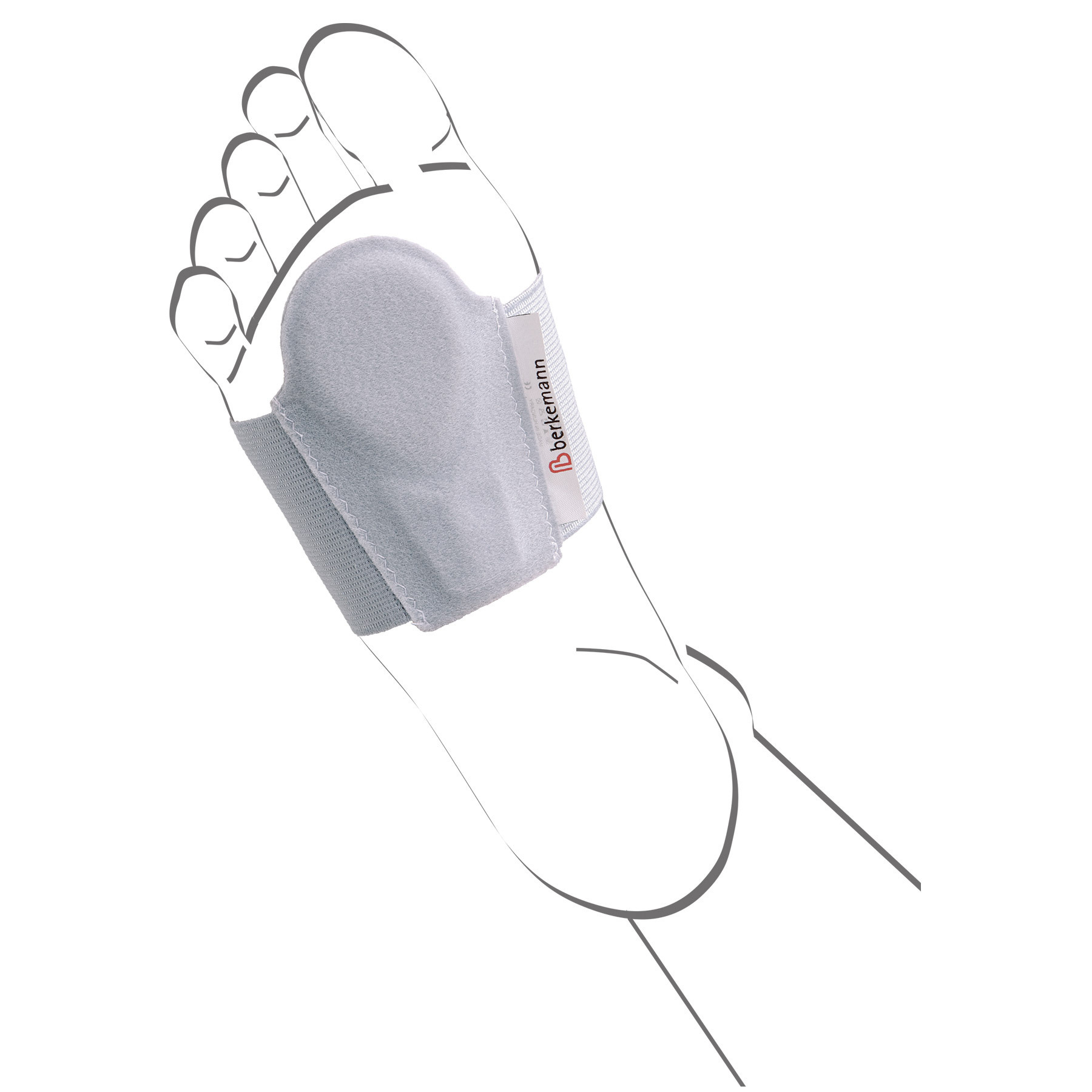 Berkemann Spreidvoetbandage met pelotte - 2 stuks, foto 4 van 4