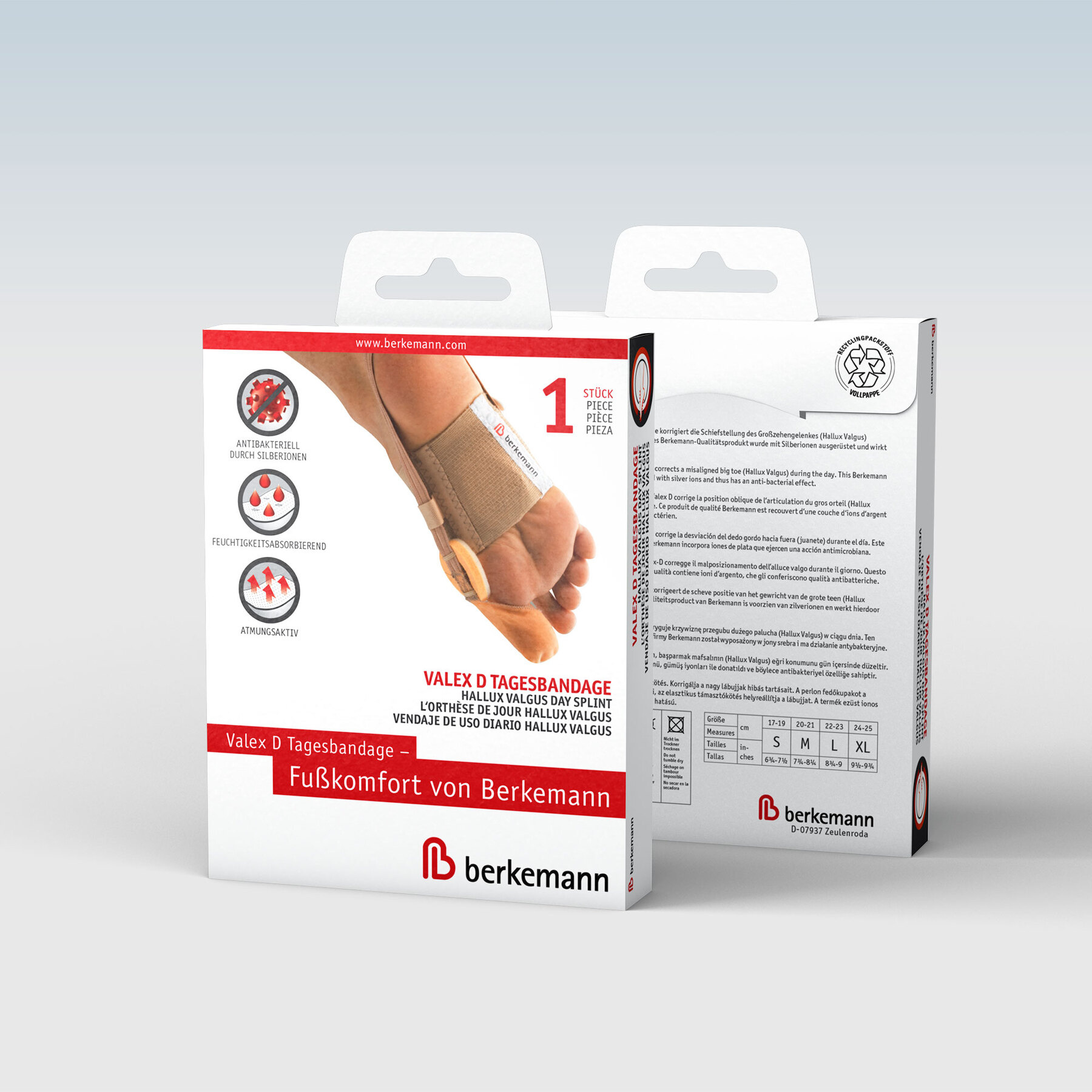 Berkemann VALEX D - Hallux Valgus bandage voor overdag, foto 2 van 4