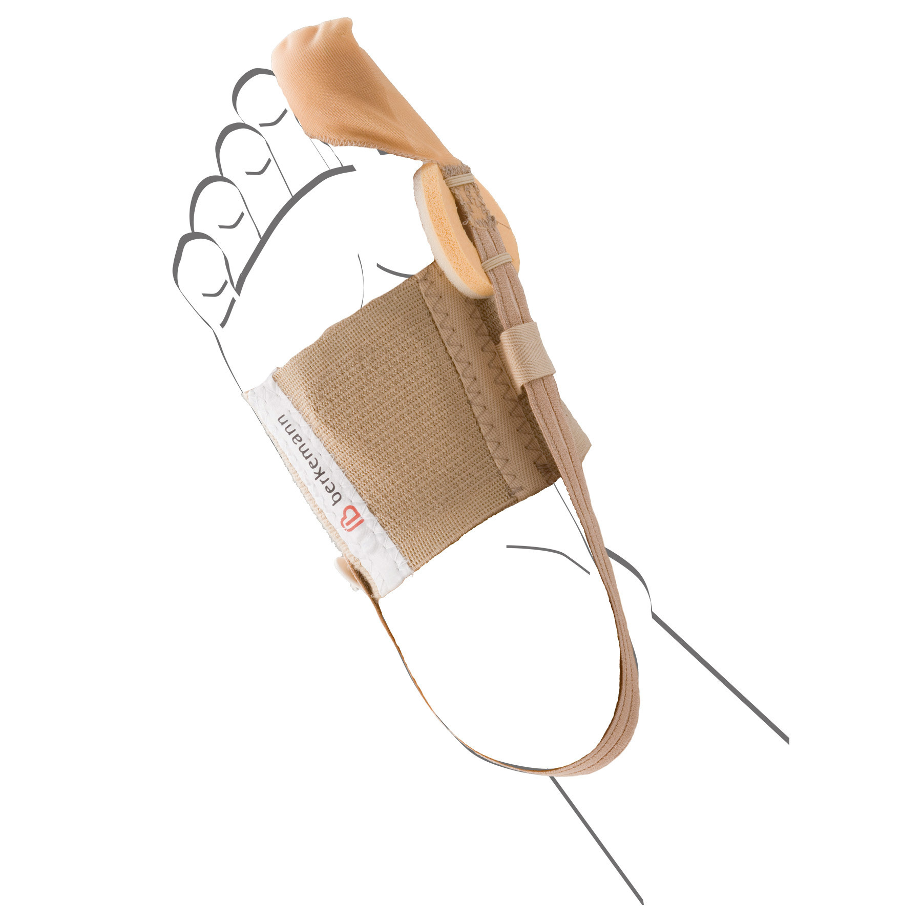 Berkemann VALEX D - Hallux Valgus bandage voor overdag, foto 4 van 4