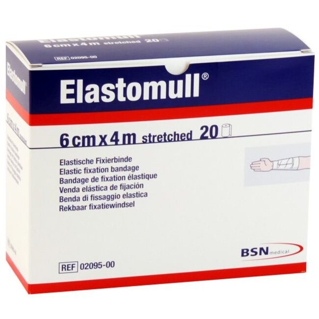 BSN Elastomull fixatiewindsel - 6cm x 4mtr. - Ds 20 rol