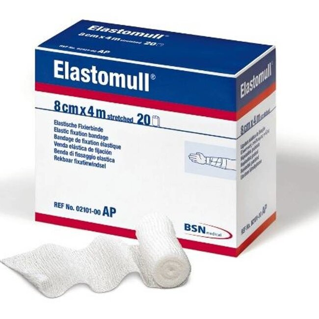 BSN Elastomull fixatiewindsel - 8cm x 4mtr. - Ds 20 rol
