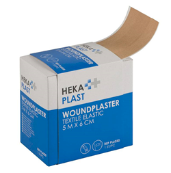 Heka Wondpleister Hekaplast Textile Elastic - 8cm x 5 meter, foto 2 van 2