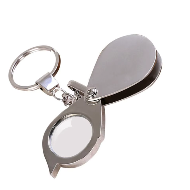 Vergrootglas Sleutelhanger - 15x vergotend - 20mm
