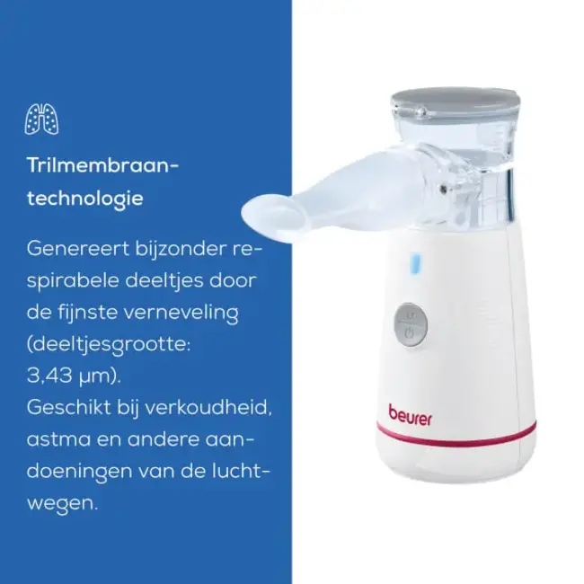 Beurer Ultrasoon inhalatieapparaat Mini met USB aansluiting