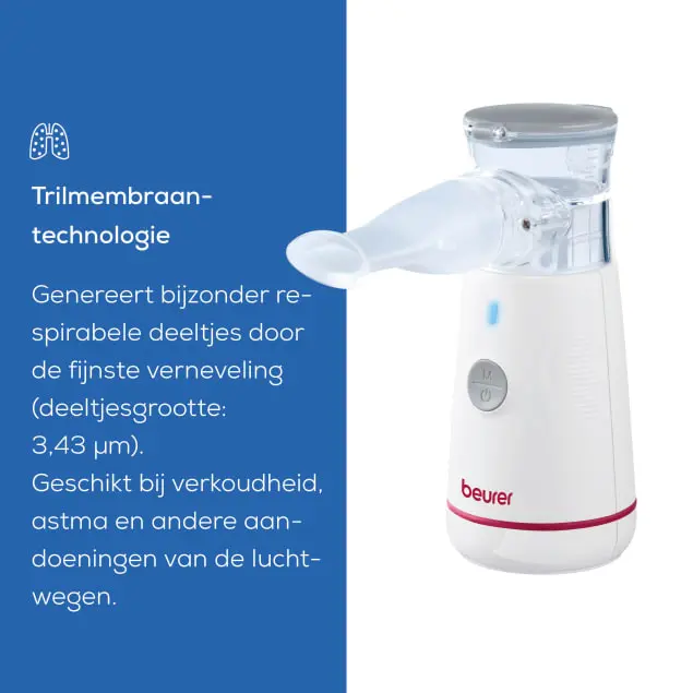 Beurer Ultrasoon inhalatieapparaat Mini met USB aansluiting, foto 4 van 5