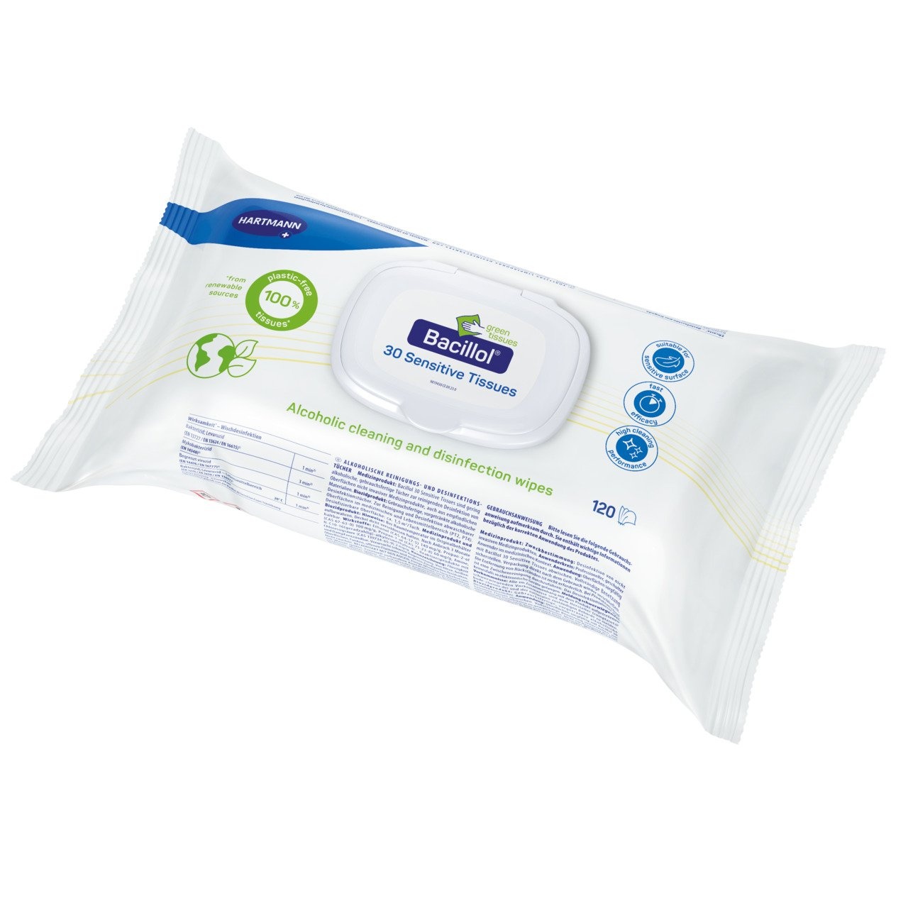 Bacillol® 30 Sensitive green Tissues - 120st.