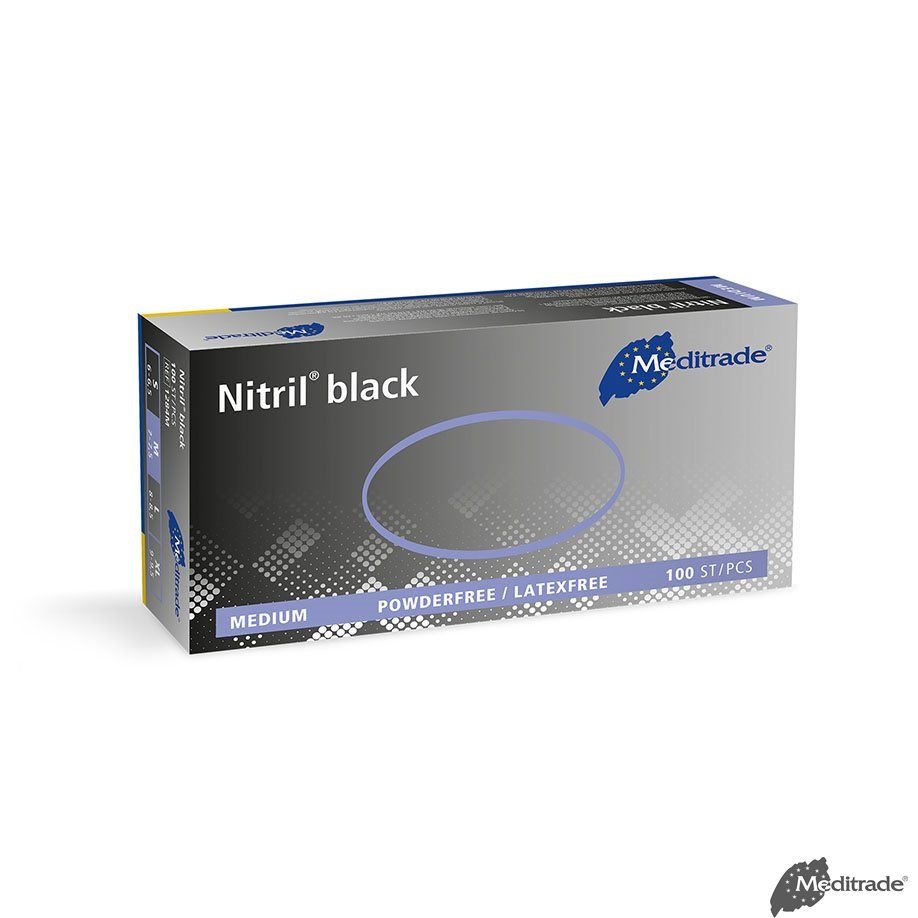 Nitril Handschoenen Zwart Doos 100 stuks