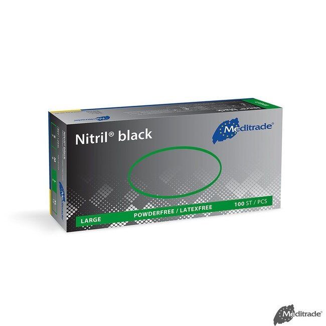 Nitril Handschoenen Zwart Doos 100 stuks