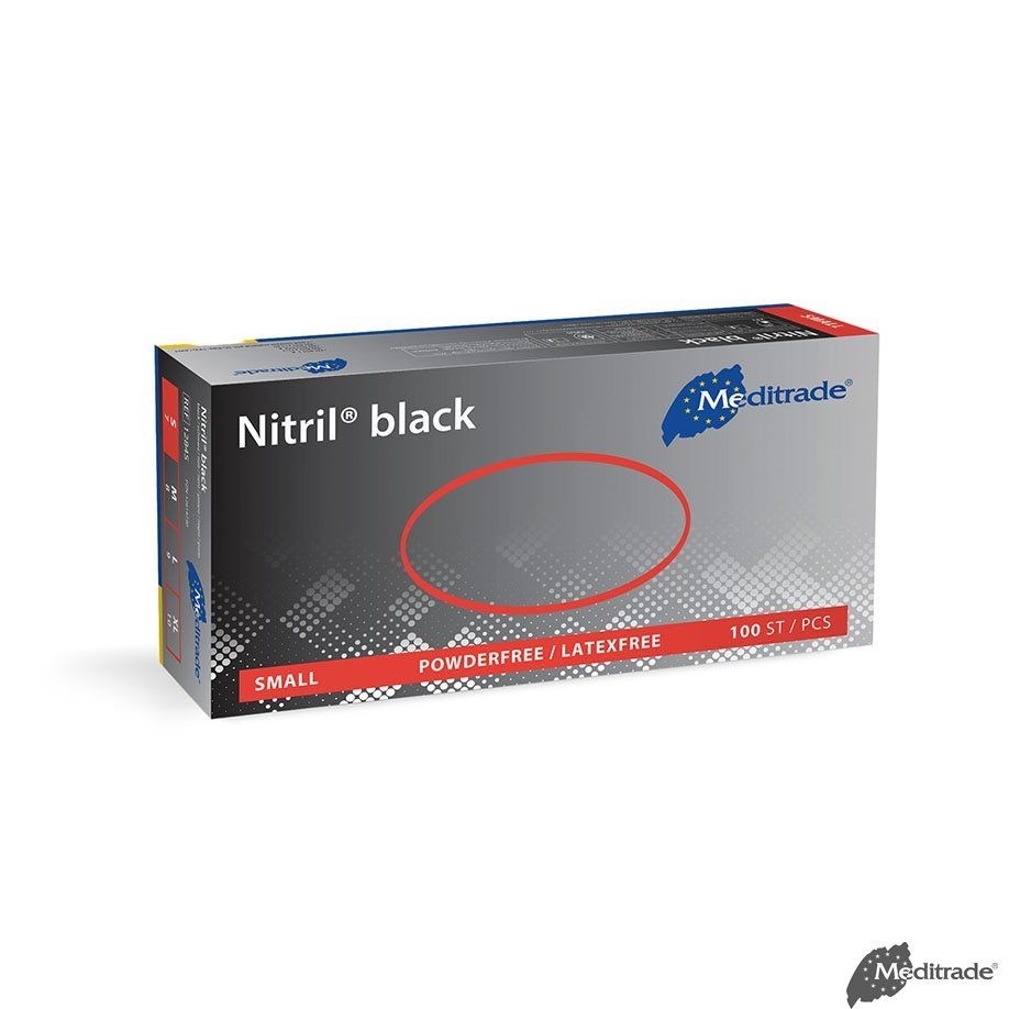 Nitril Handschoenen Zwart Doos 100 stuks, foto 3 van 5