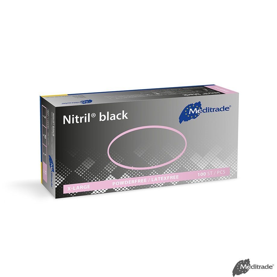 Nitril Handschoenen Zwart Doos 100 stuks, foto 4 van 5