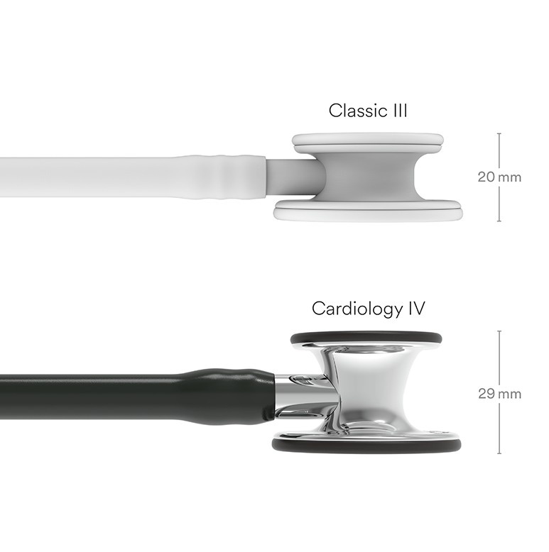 Littmann® Cardiology IV Stethoscoop - Zwart met Mirror borststuk - 6177, foto 4 van 6