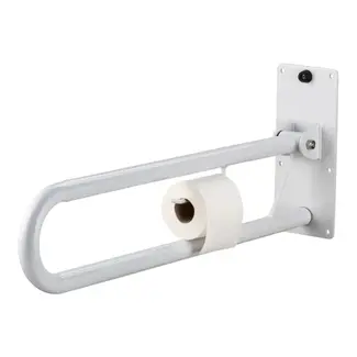 Toiletbeugel opklapbaar 76cm - Met papierrolhouder