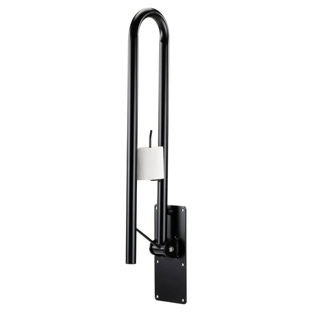 toiletbeugel opklapbaar 76cm - Met papierrolhouder, foto 3 van 4