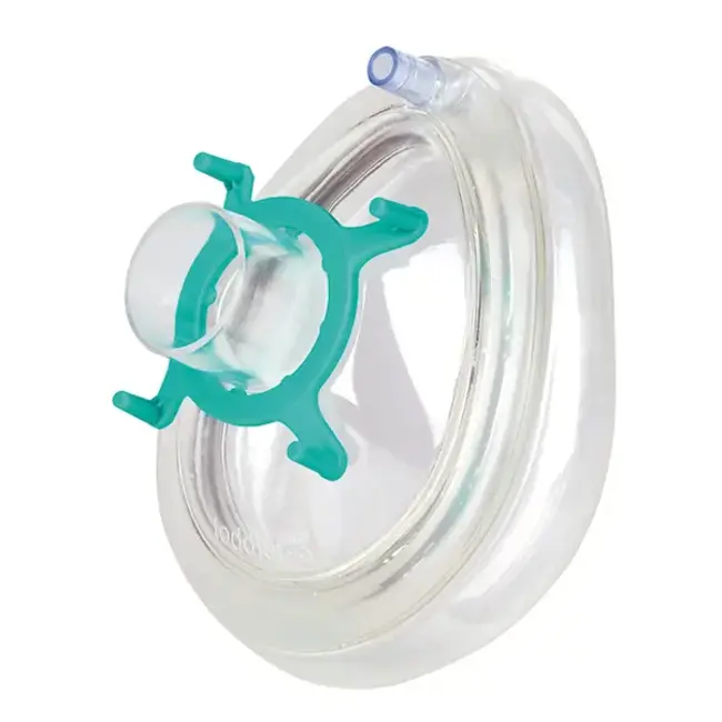 PVC beademingsmasker met luchtrand - Voor éénmalig gebruik