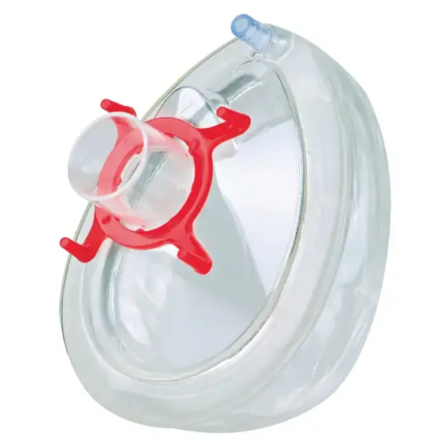 PVC beademingsmasker met luchtrand - Voor éénmalig gebruik