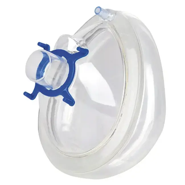 PVC beademingsmasker met luchtrand - Voor éénmalig gebruik