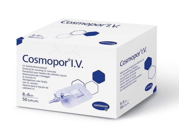 Hartmann Cosmopor IV Infuus fixatiepleisters 6x8cm - 50 stuks