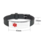 MediSieraad MediSieraad Medische Armband van Siliconen – Roze – Inclusief Gravering voor Allergie, Diabetes of ICE-informatie