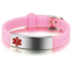 MediSieraad MediSieraad Medische Armband van Siliconen – Roze – Inclusief Gravering voor Allergie, Diabetes of ICE-informatie