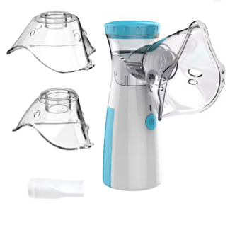 Draagbare Ultrasone Inhalator Mini – Vernevelaar met USB & Batterij – Astma Inhalatieapparaat voor Volwassenen & Kinderen – met 3 Maskers – 15ml