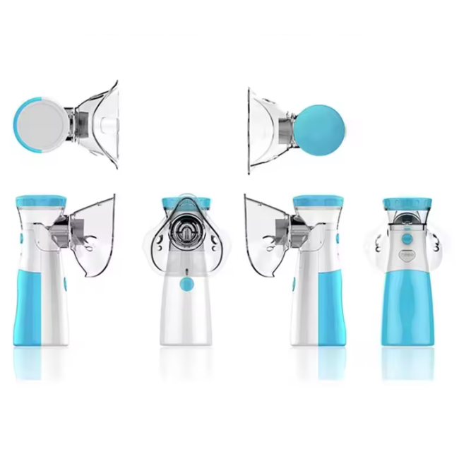 Draagbare Ultrasone Inhalator Mini – Vernevelaar met USB & Batterij – Astma Inhalatieapparaat voor Volwassenen & Kinderen – met 3 Maskers – 15ml