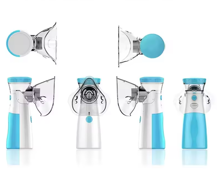 Draagbare Ultrasone Inhalator Mini – Vernevelaar met USB & Batterij – Astma Inhalatieapparaat voor Volwassenen & Kinderen – met 3 Maskers – 15ml, foto 3 van 4
