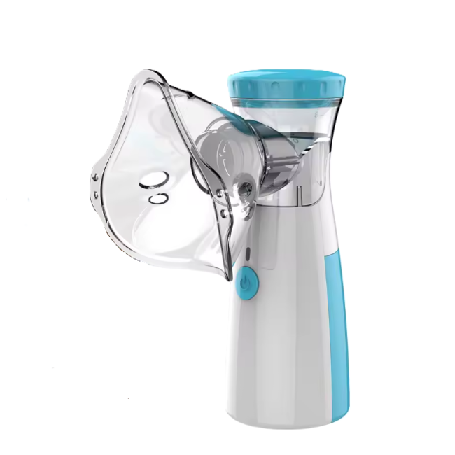 Draagbare Ultrasone Inhalator Mini – Vernevelaar met USB & Batterij – Astma Inhalatieapparaat voor Volwassenen & Kinderen – met 3 Maskers – 15ml