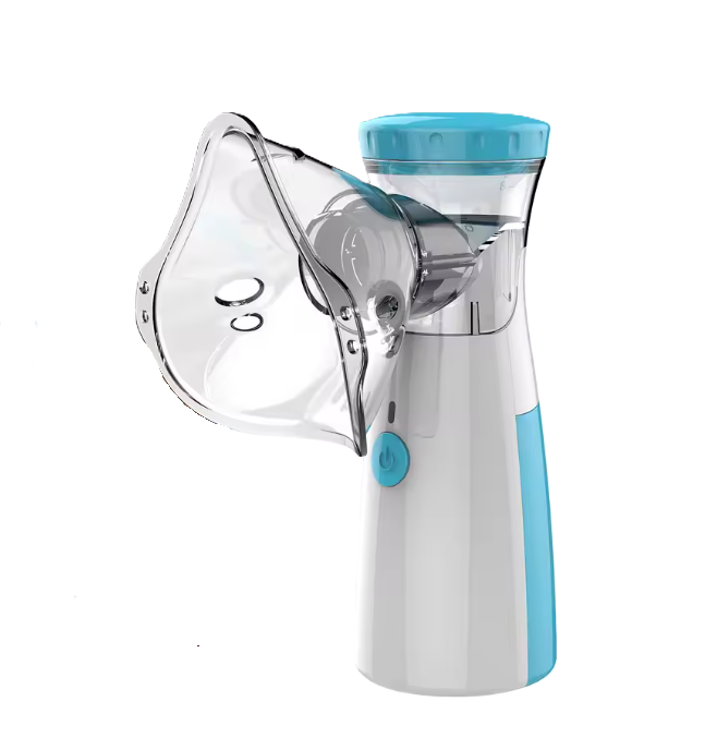 Draagbare Ultrasone Inhalator Mini – Vernevelaar met USB & Batterij – Astma Inhalatieapparaat voor Volwassenen & Kinderen – met 3 Maskers – 15ml, foto 4 van 4